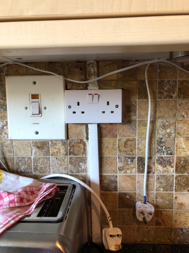 Repaired electrical socket